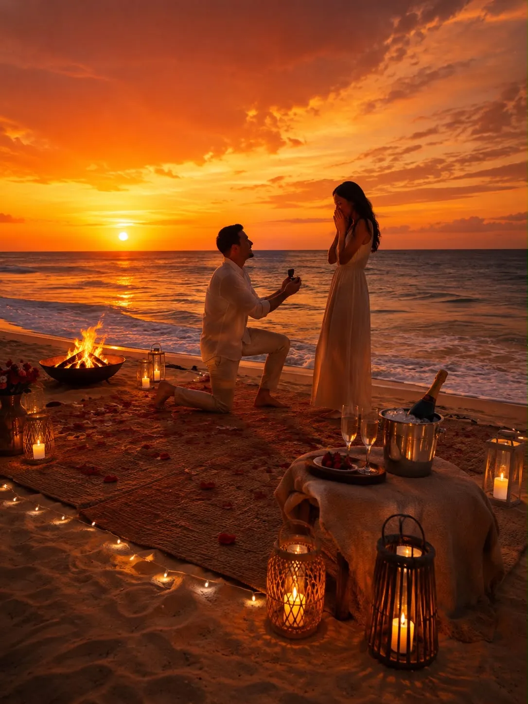 Secret beach romantic setting plus watch the susnset